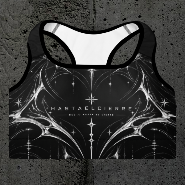 Crop top rave mujer Cyber Gothic Chrome Celestial