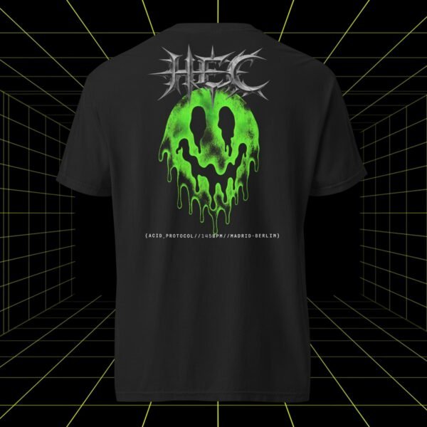 camiseta acid techno negra